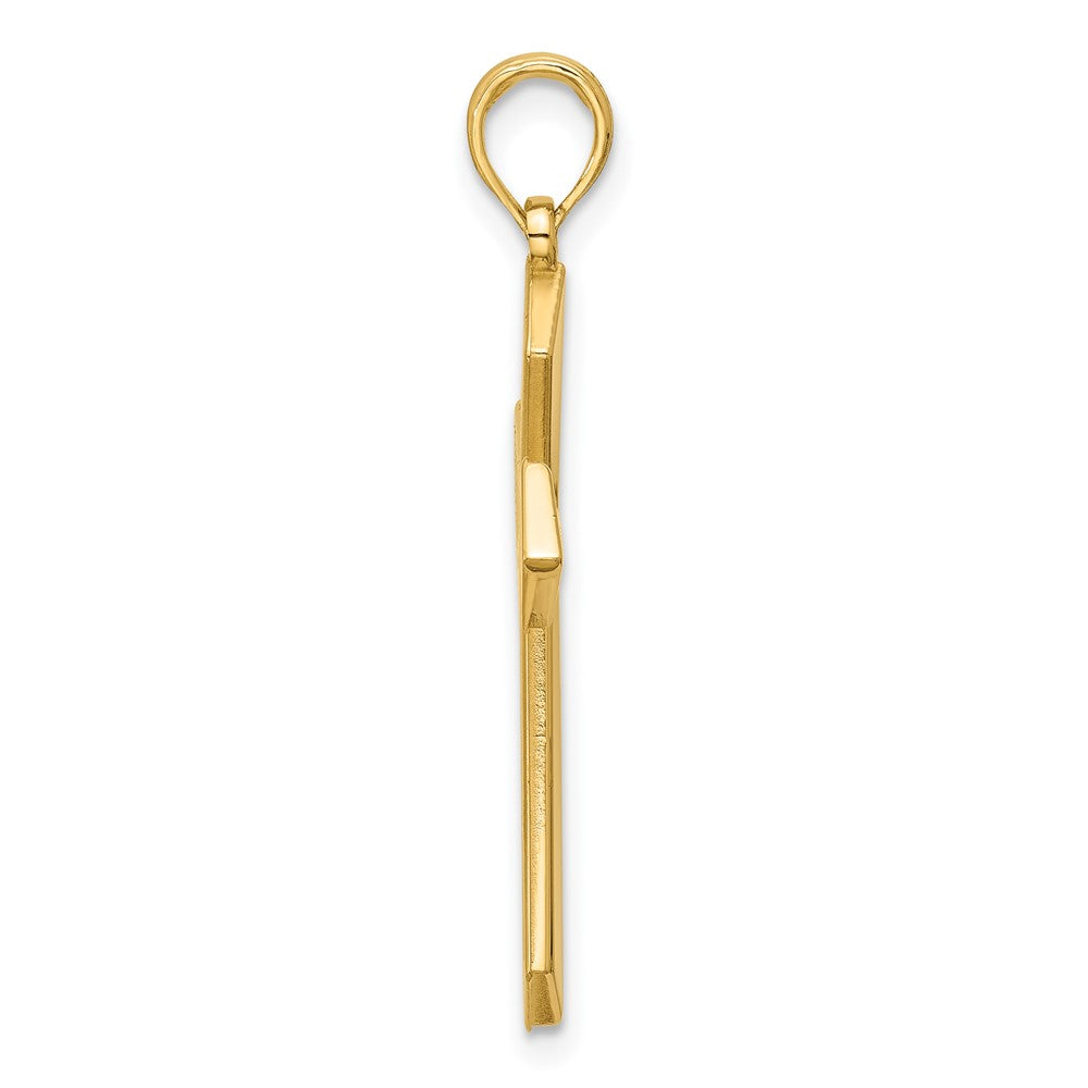 Charlie & Co Jewelry | 14k Polished Pointed Christian Cross Pendant - Model D5736