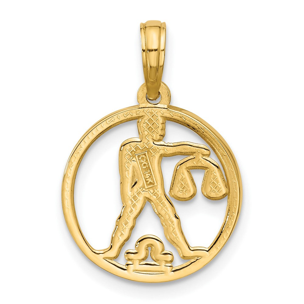Charlie & Co Jewelry | 14k Polished Round Libra Pendant - Model D5742