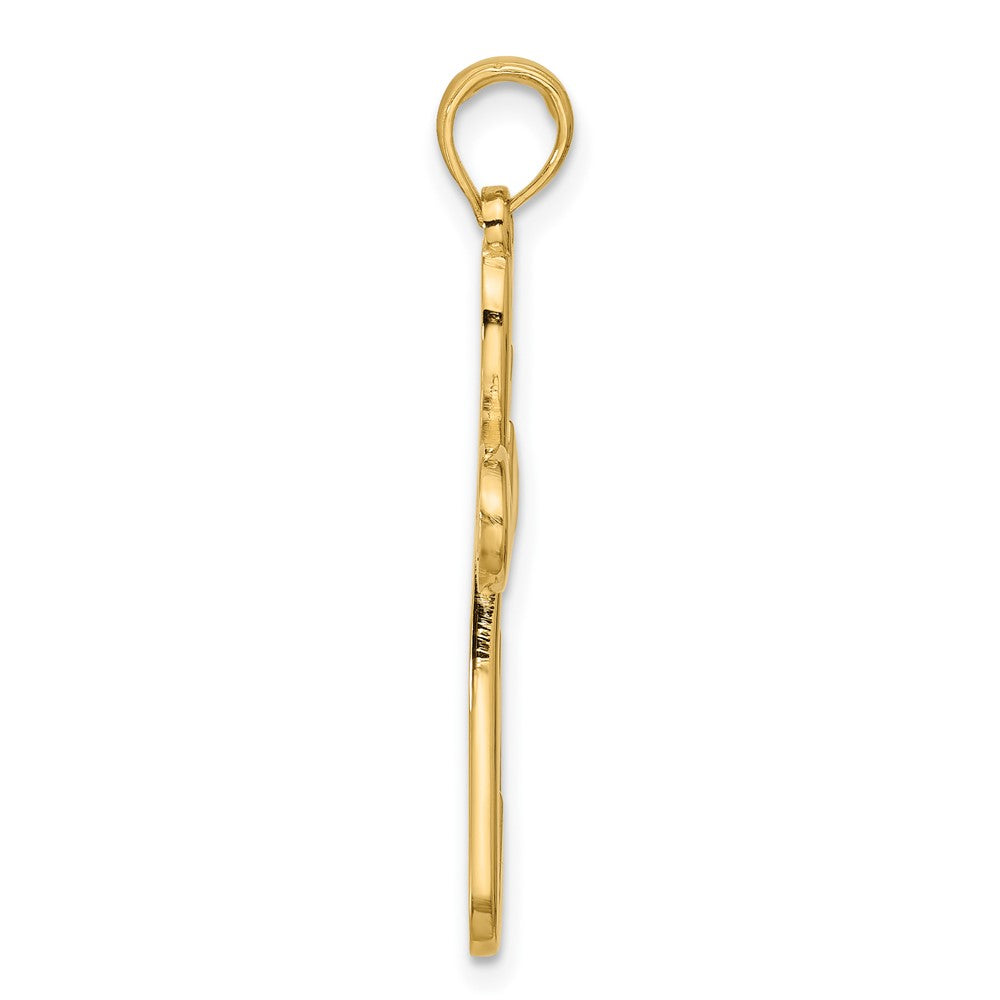 Charlie & Co Jewelry | 14k Polished Rounded Cross Pendant - Model D5752