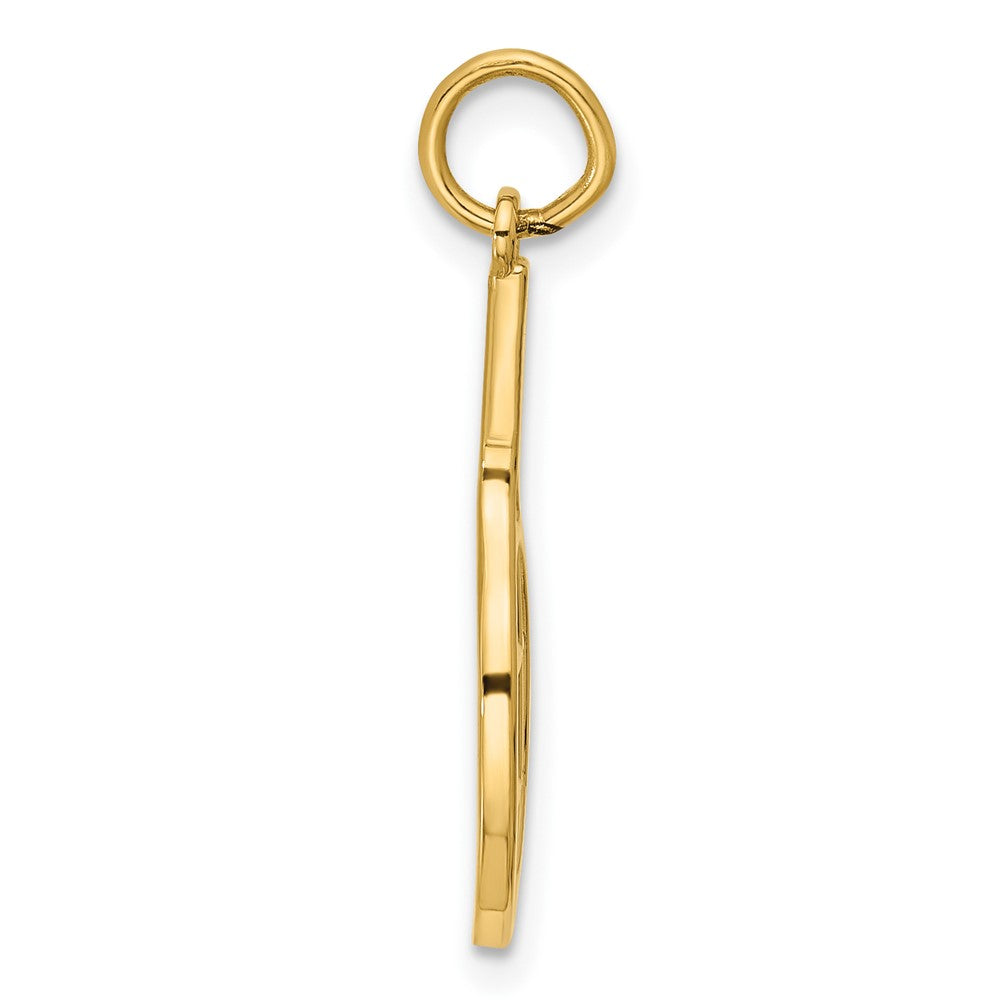 Charlie & Co Jewelry | 14k Polished Tennis Racket Pendant - Model D5755