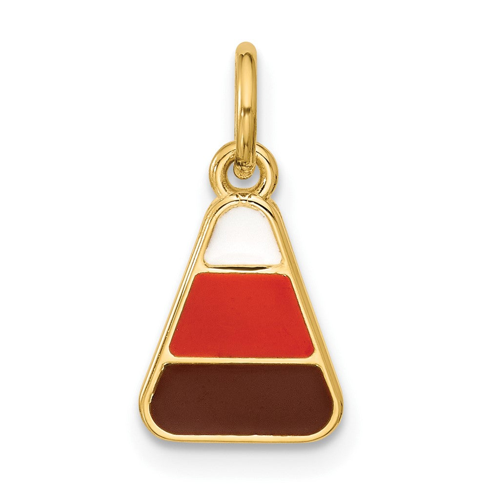 Charlie & Co Jewelry | 14k Polished Enameled Candy Corn Pendant - Model D5756