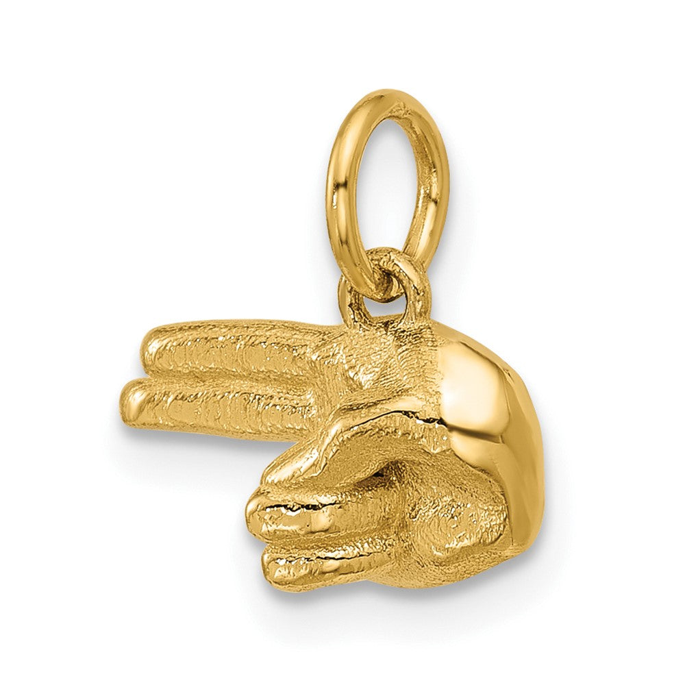 Charlie & Co Jewelry | 14k Polished 2-finger Point Hand Pendant - Model D5803