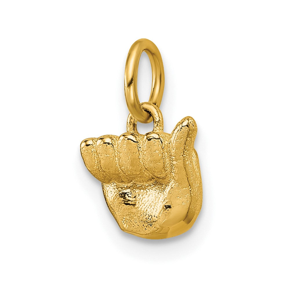 Charlie & Co Jewelry | 14k American Sign Language Alphabet Fingerspelling Sign A Pendant - Model D5808A