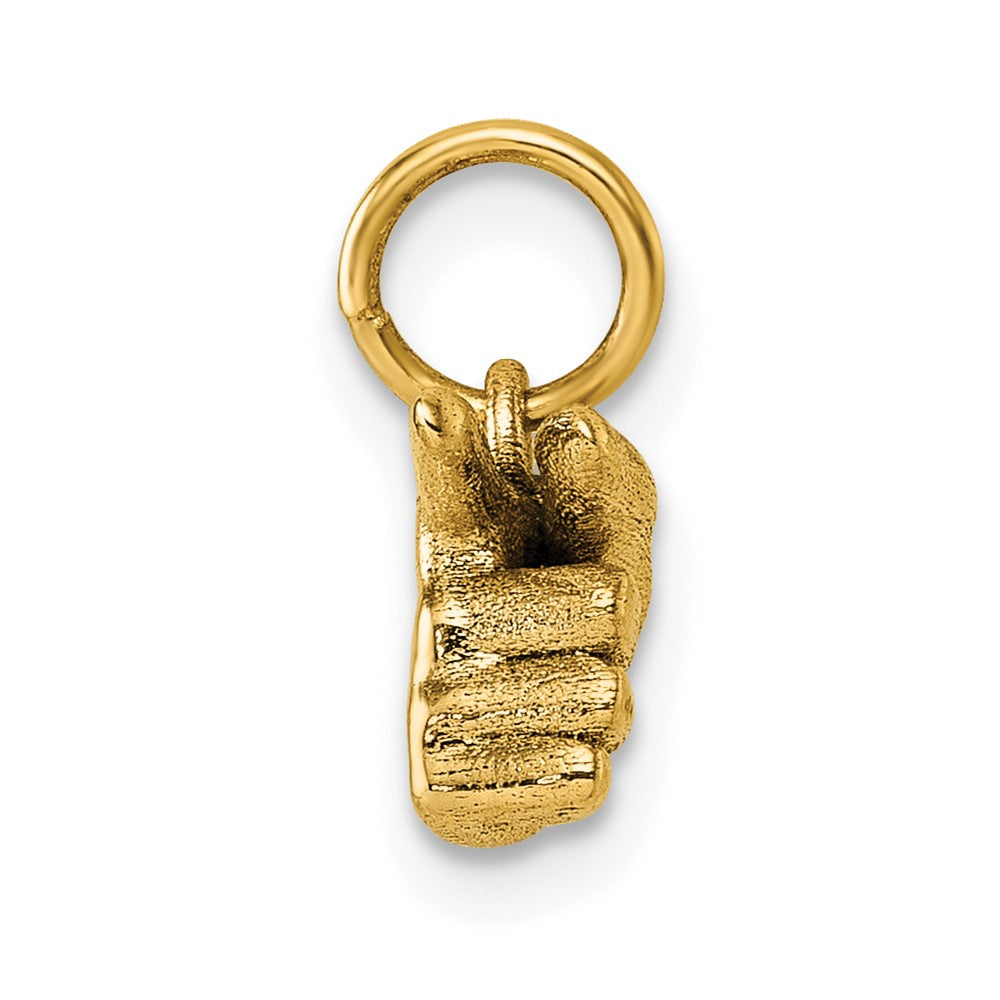 Charlie & Co Jewelry | 14k American Sign Language Alphabet Fingerspelling Sign G Pendant - Model D5808G