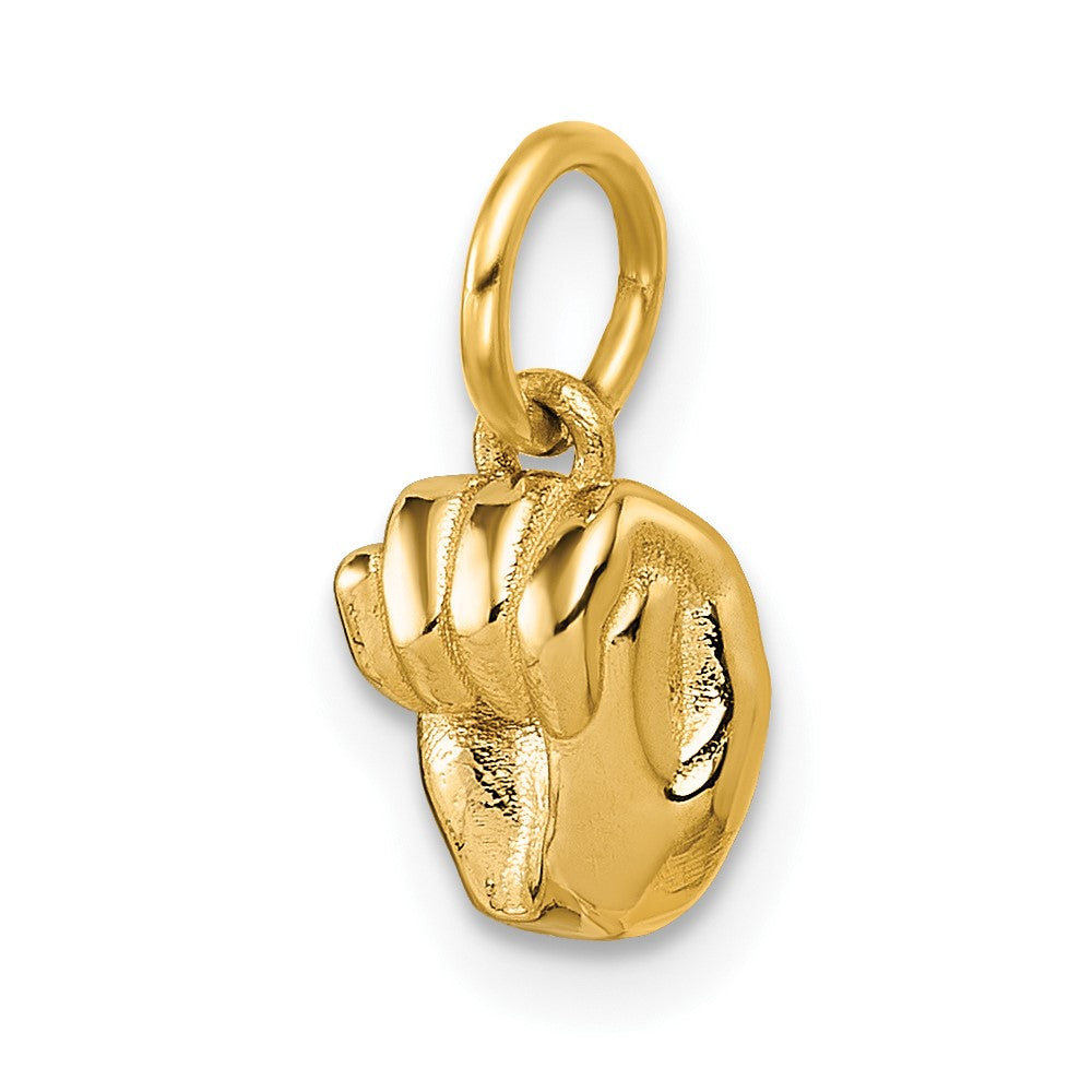 Charlie & Co Jewelry | 14k American Sign Language Alphabet Fingerspelling Sign M Pendant - Model D5808M