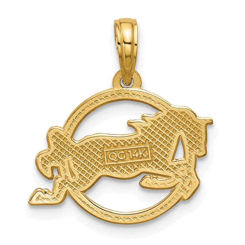 Charlie & Co Jewelry | 14k Polished Mustang Pendant - Model D5812