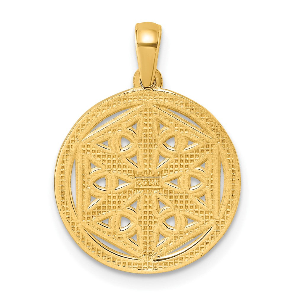 Charlie & Co Jewelry | 14k Polished Celtic Knot Hexagon Pendant - Model D5813