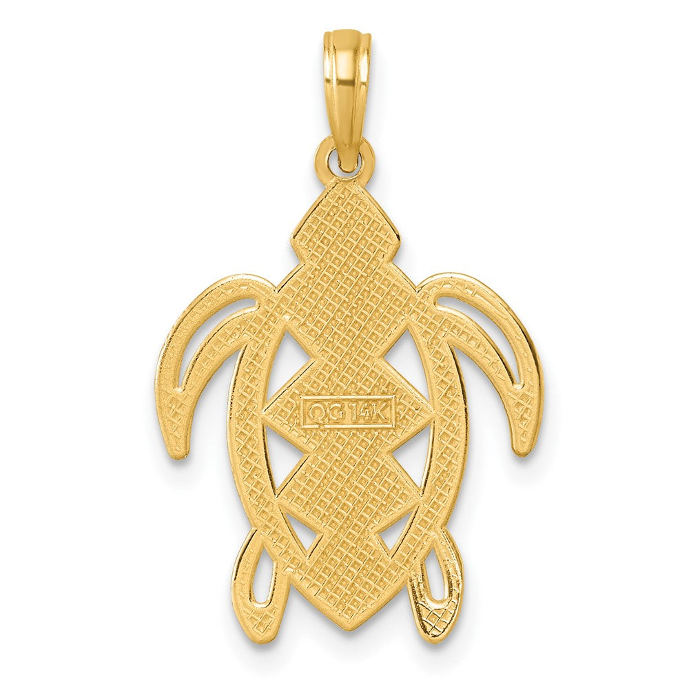 Charlie & Co Jewelry | 14k Polished Turtle Pendant - Model D5819