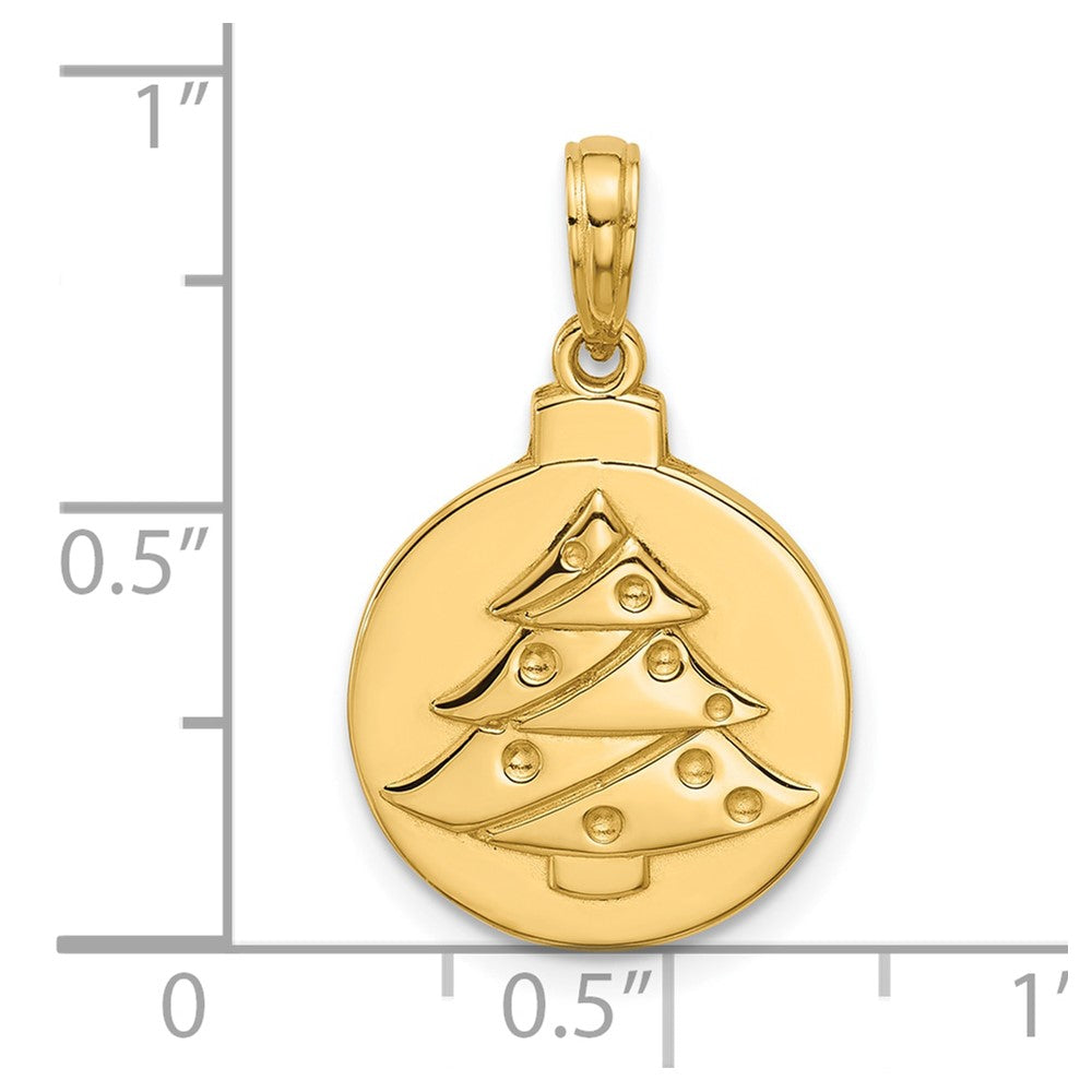 Charlie & Co Jewelry | 14k Polished Christmas Tree Ornament Pendant - Model D5832