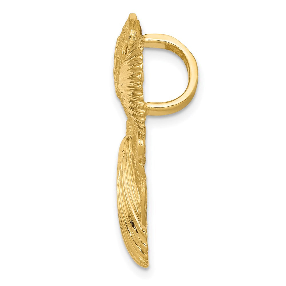 Charlie & Co Jewelry | 14k Sea Life Diamond-cut Omega Slide - Model D584