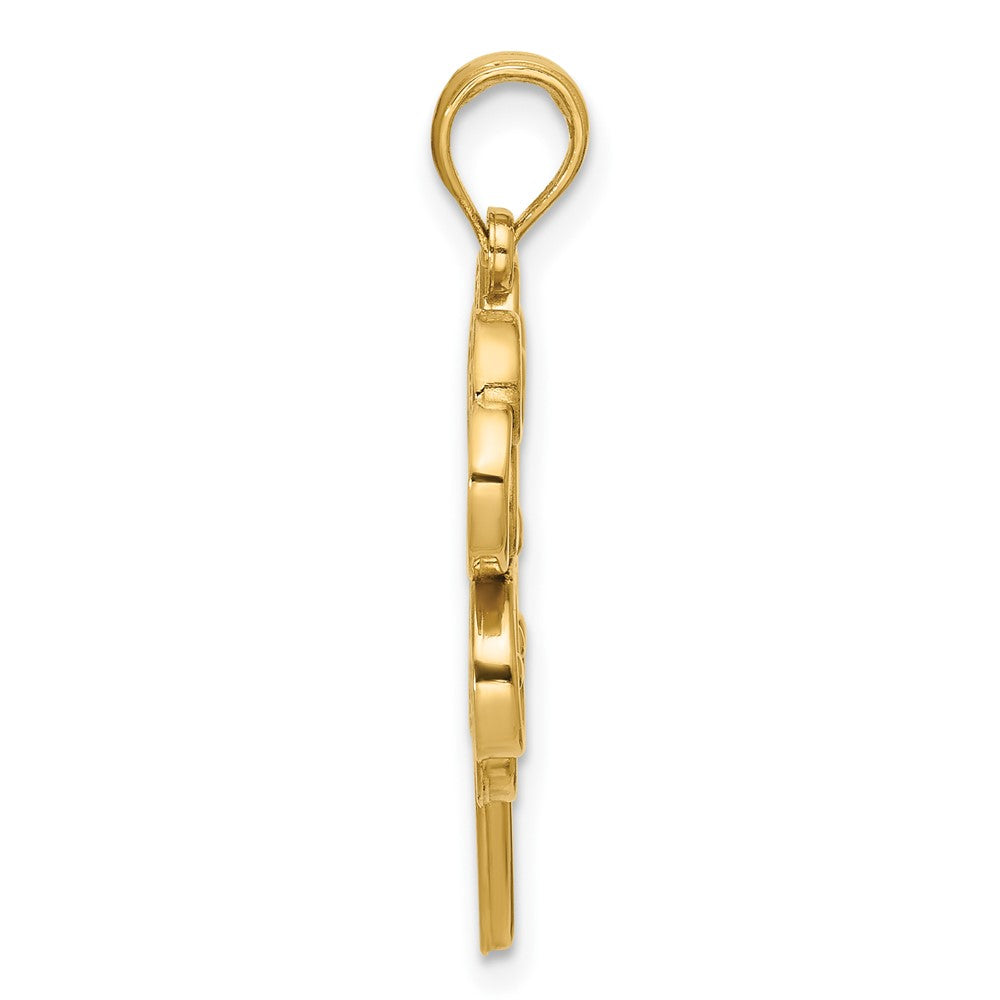 Charlie & Co Jewelry | 14k Polished Four Leaf Clover Pendant - Model D5844