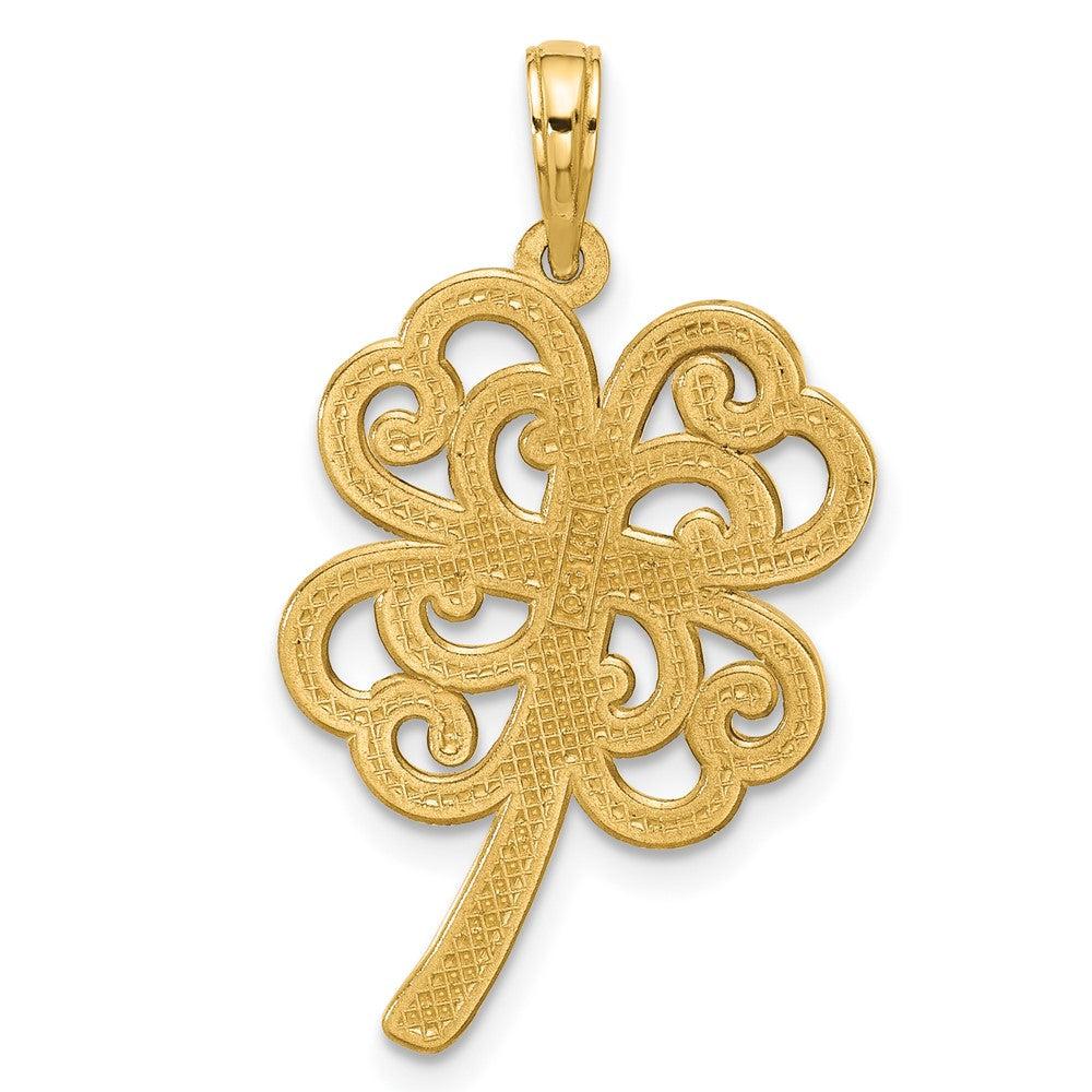 Charlie & Co Jewelry | 14k Polished Four Leaf Clover Pendant - Model D5844
