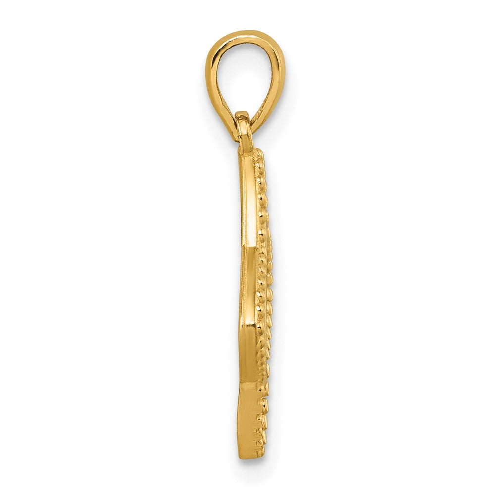 Charlie & Co Jewelry | 14k Polished Moon And Star Pendant - Model D5852