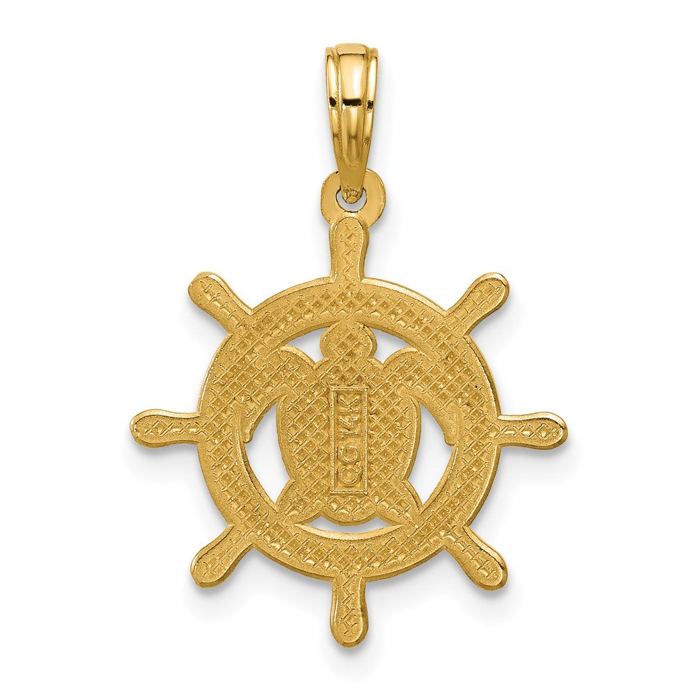 Charlie & Co Jewelry | 14k Polished Turtle Helm Pendant - Model D5854