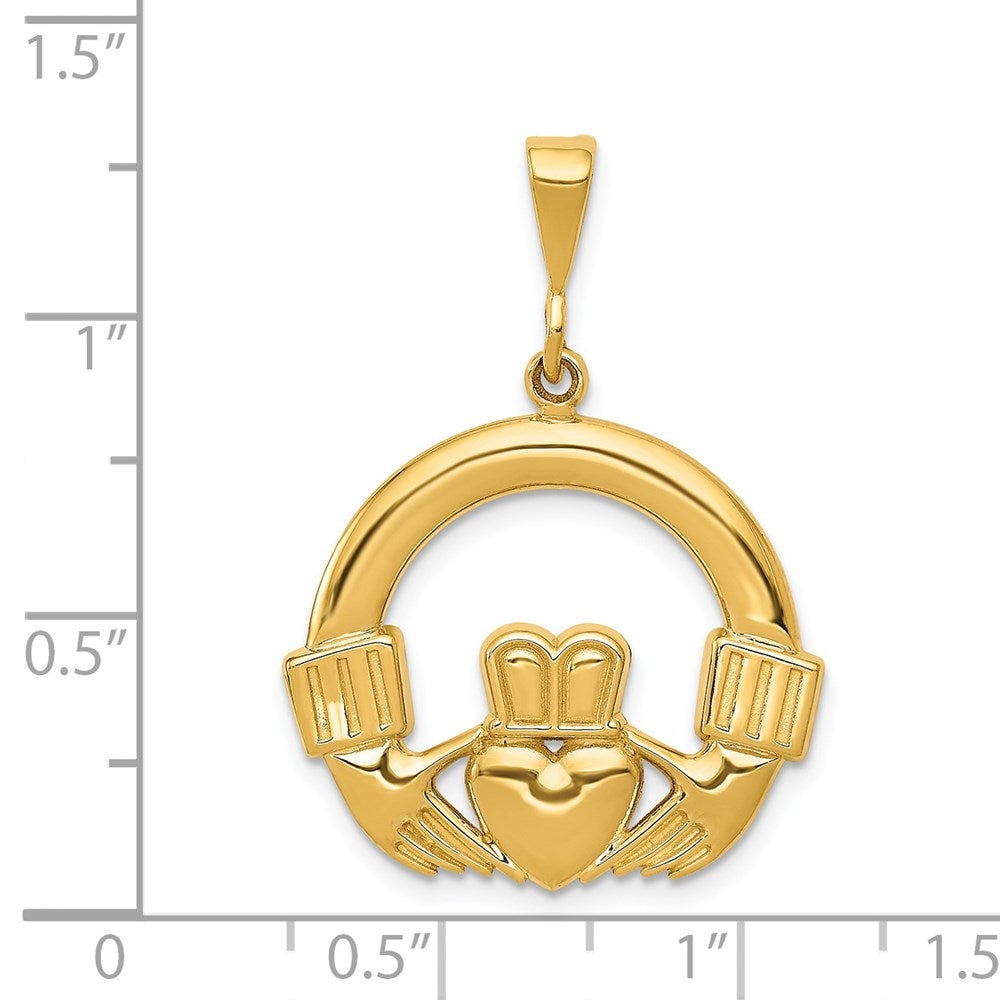 Charlie & Co Jewelry | 14k Claddagh Pendant - Model D663
