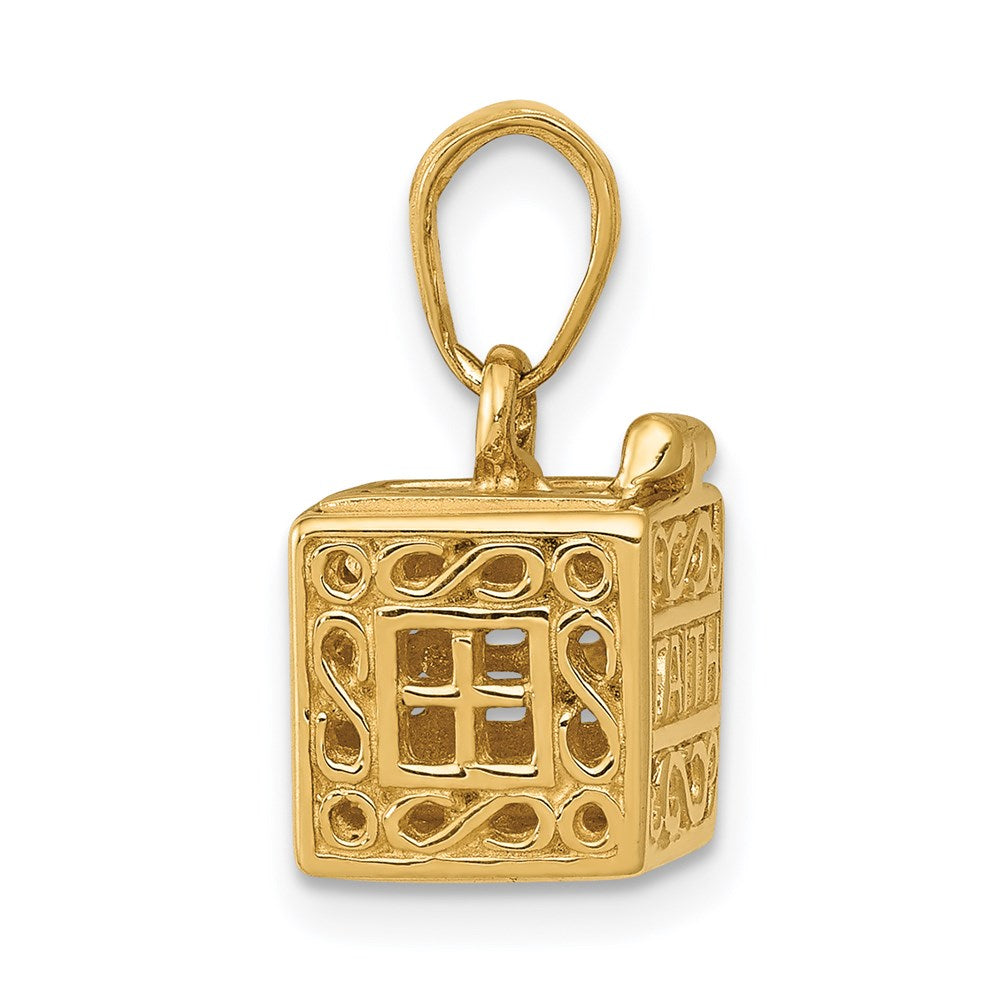 Charlie & Co Jewelry | 14k 3d Faith And Hope Prayer Box Charm - Model D986
