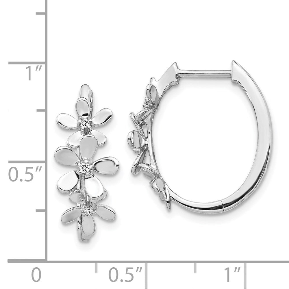 White Gold Diamond Earrings - Model EM4038-006-WA - Charlie & Co. Jewelry
