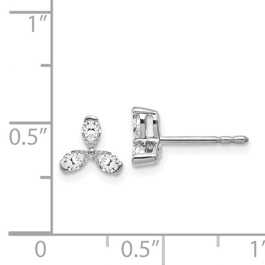 White Gold Diamond Earrings - Model EM4175-040-WA - Charlie & Co. Jewelry