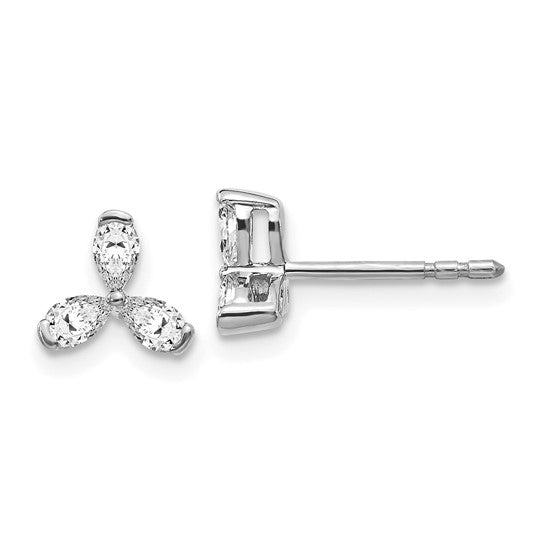 White Gold Diamond Earrings - Model EM4175-040-WA - Charlie & Co. Jewelry