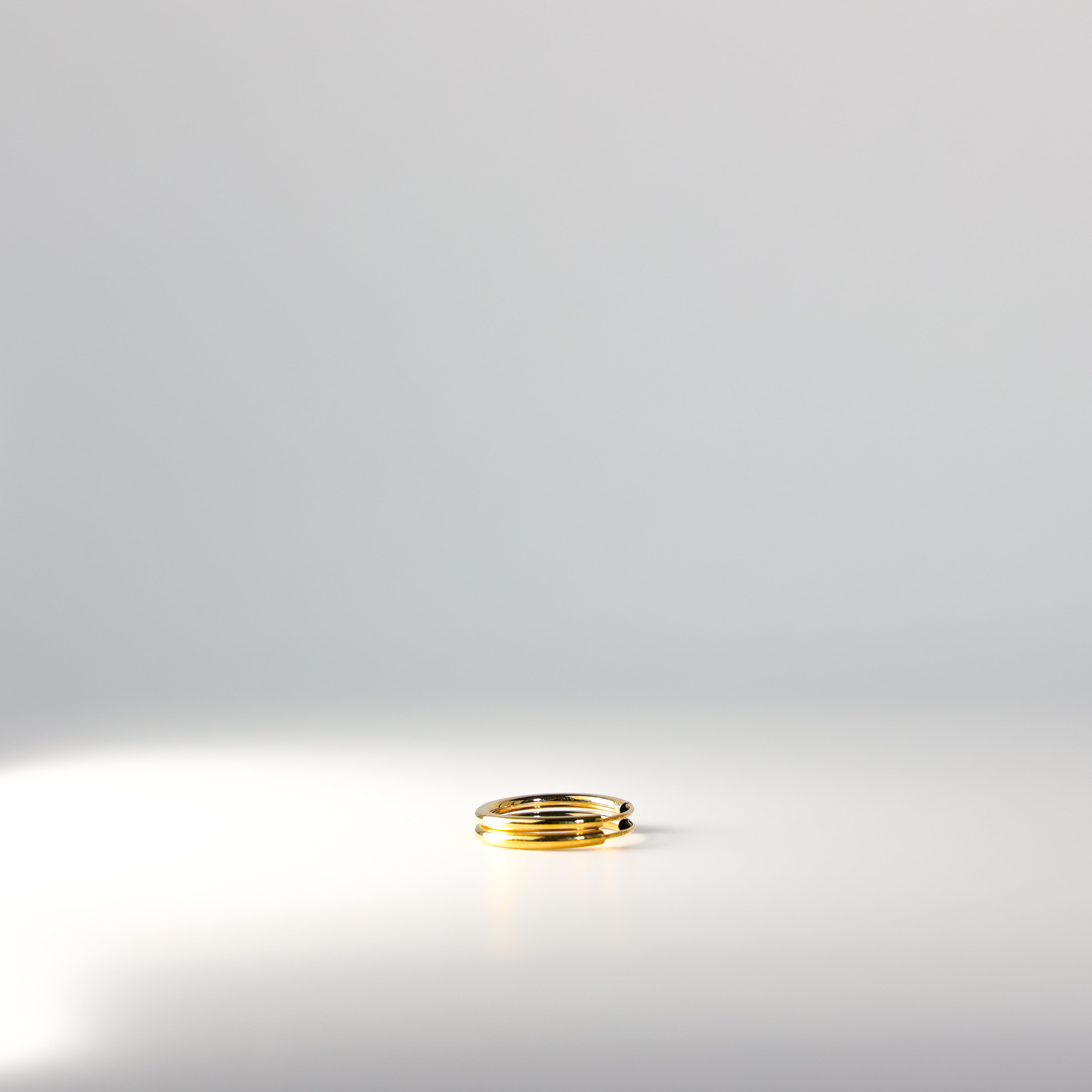 Gold 2mm Endless Hoop Earrings (20mm) - Model 131 - Charlie & Co. Jewelry