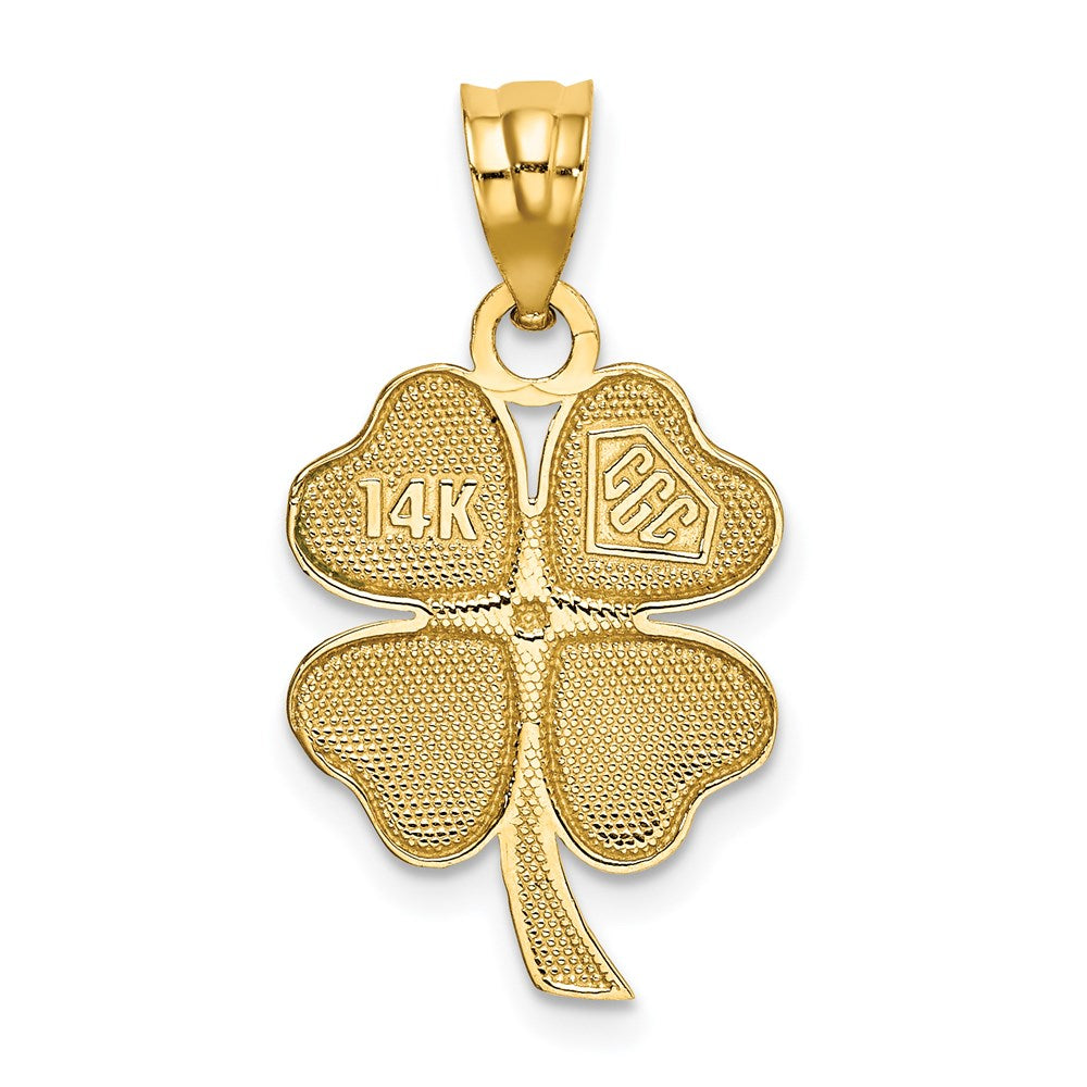 Charlie & Co Jewelry | 14k Enameled Four Leaf Clover Pendant - Model FB594