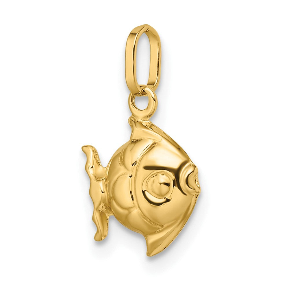 14k Madi K Polished 3D Fish Pendant - Charlie & Co. Jewelry