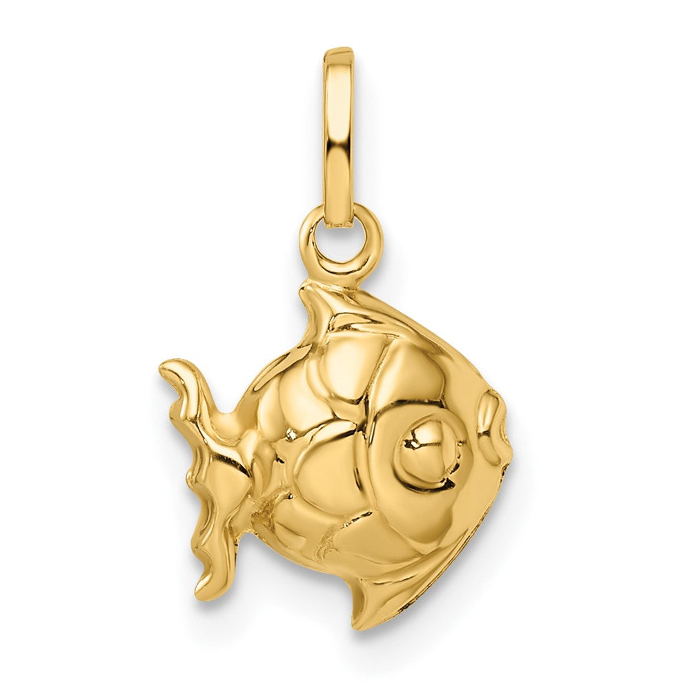 14k Madi K Polished 3D Fish Pendant - Charlie & Co. Jewelry