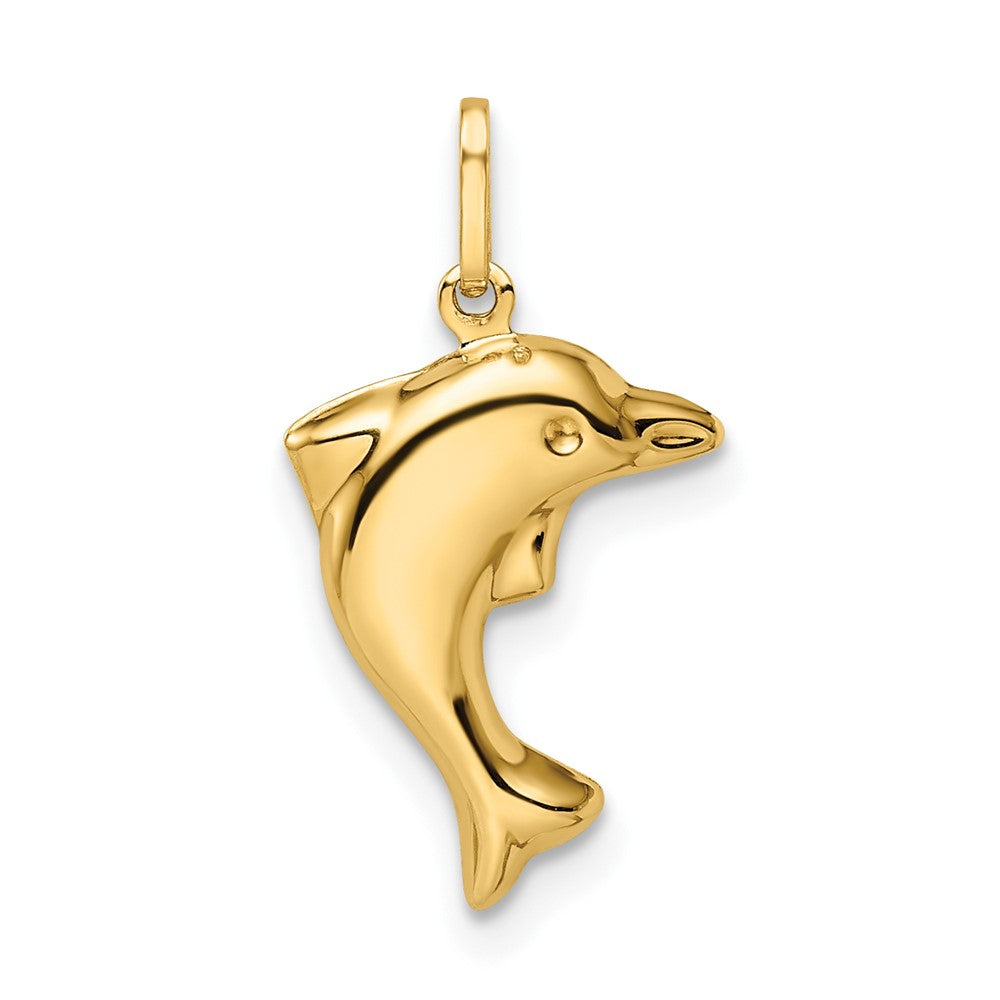 Charlie & Co Jewelry | 14k Polished 3-d Dolphin Pendant - Model GK1091