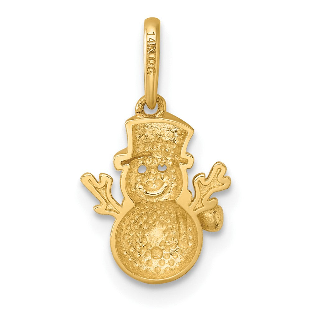 Charlie & Co Jewelry | 14k Madi K Polished Snowman Childrens Charm / Pendant - Model GK1196