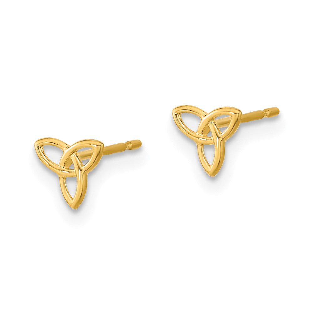 Gold Madi K Kids Celtic Knot Post Earrings - Model GK965 - Charlie & Co. Jewelry