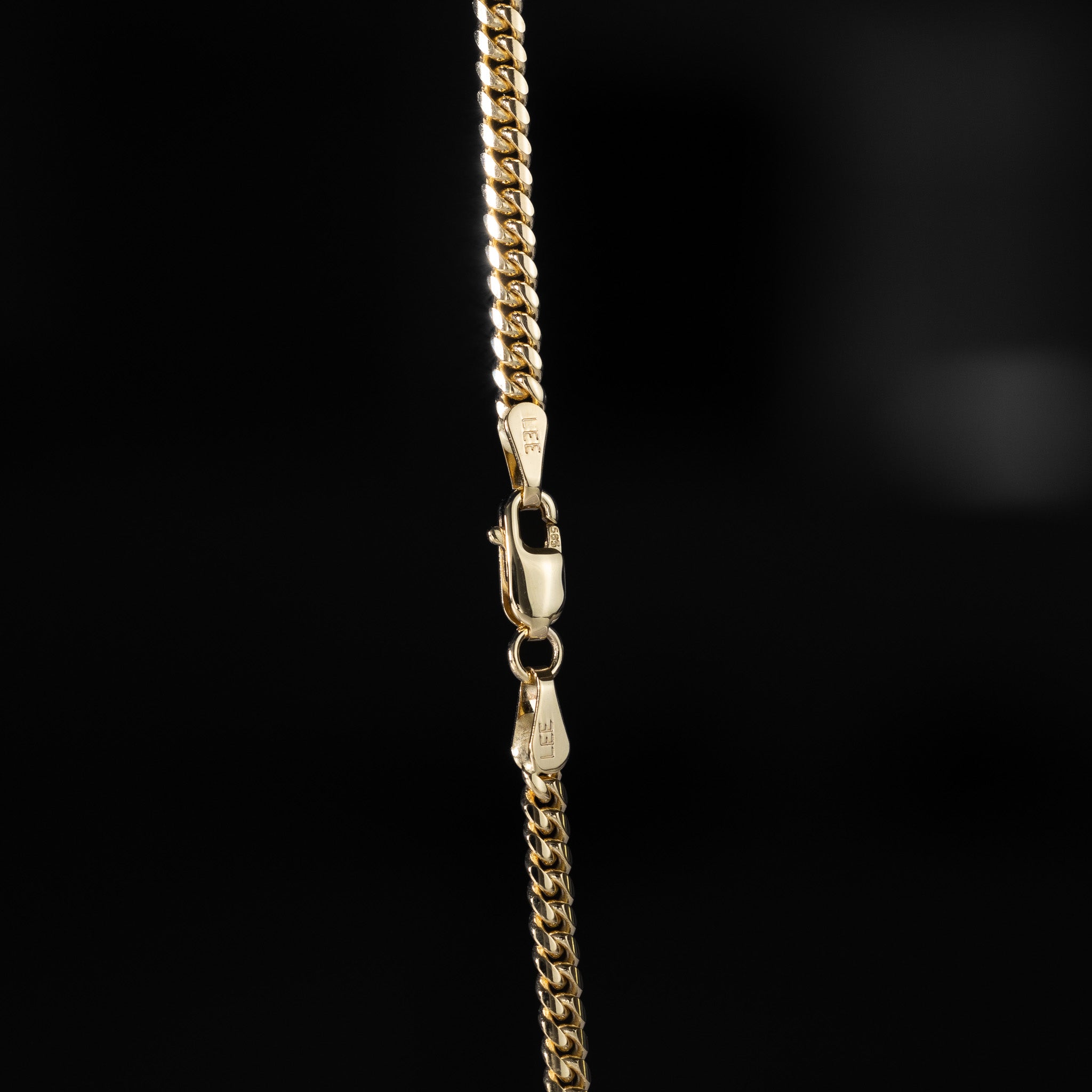 14k Gold 2.6mm Solid Miami Cuban Chain - Model CH-0521