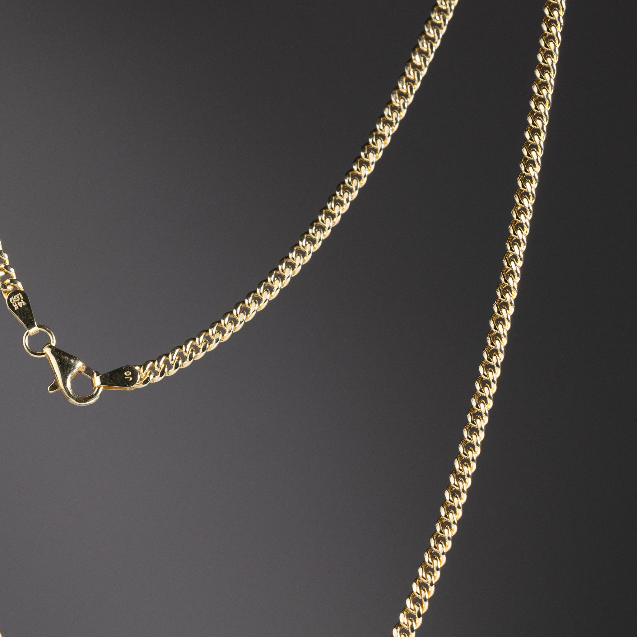 14k Gold 2.8mm Hollow Miami Cuban Chain Model CH-0617