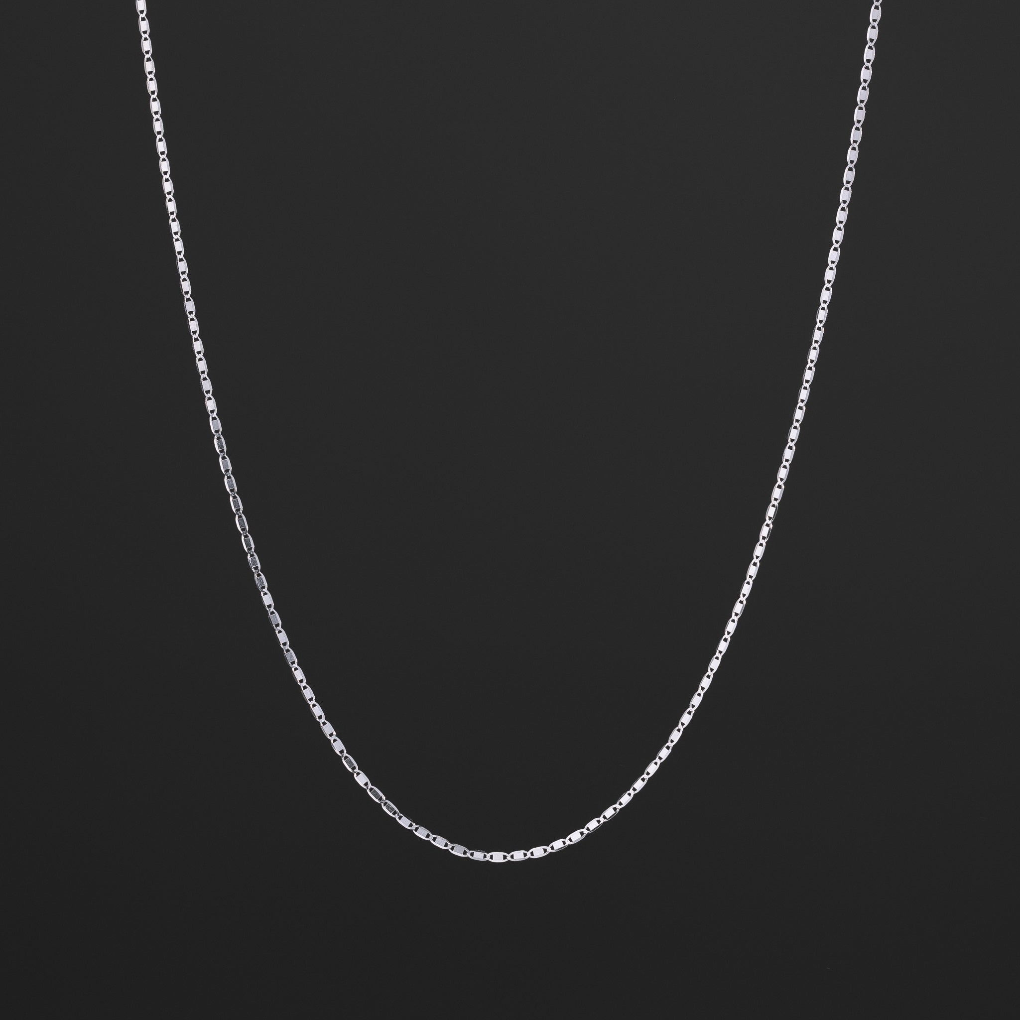 14K White Gold 1.3mm Valentino Chain - Model CH-0267