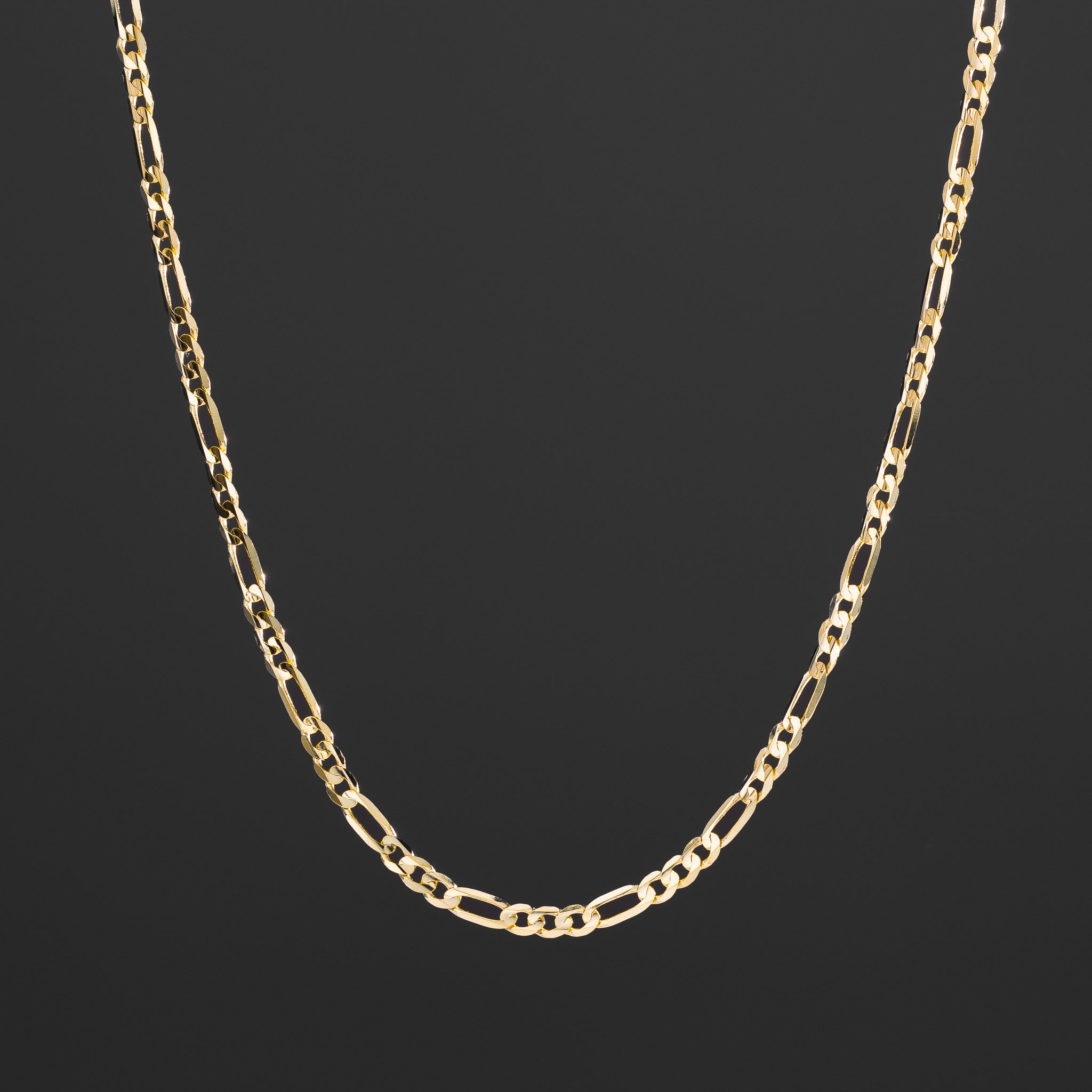 14k Gold 3.8mm Lightweight Figaro Chain - Model CH-0102