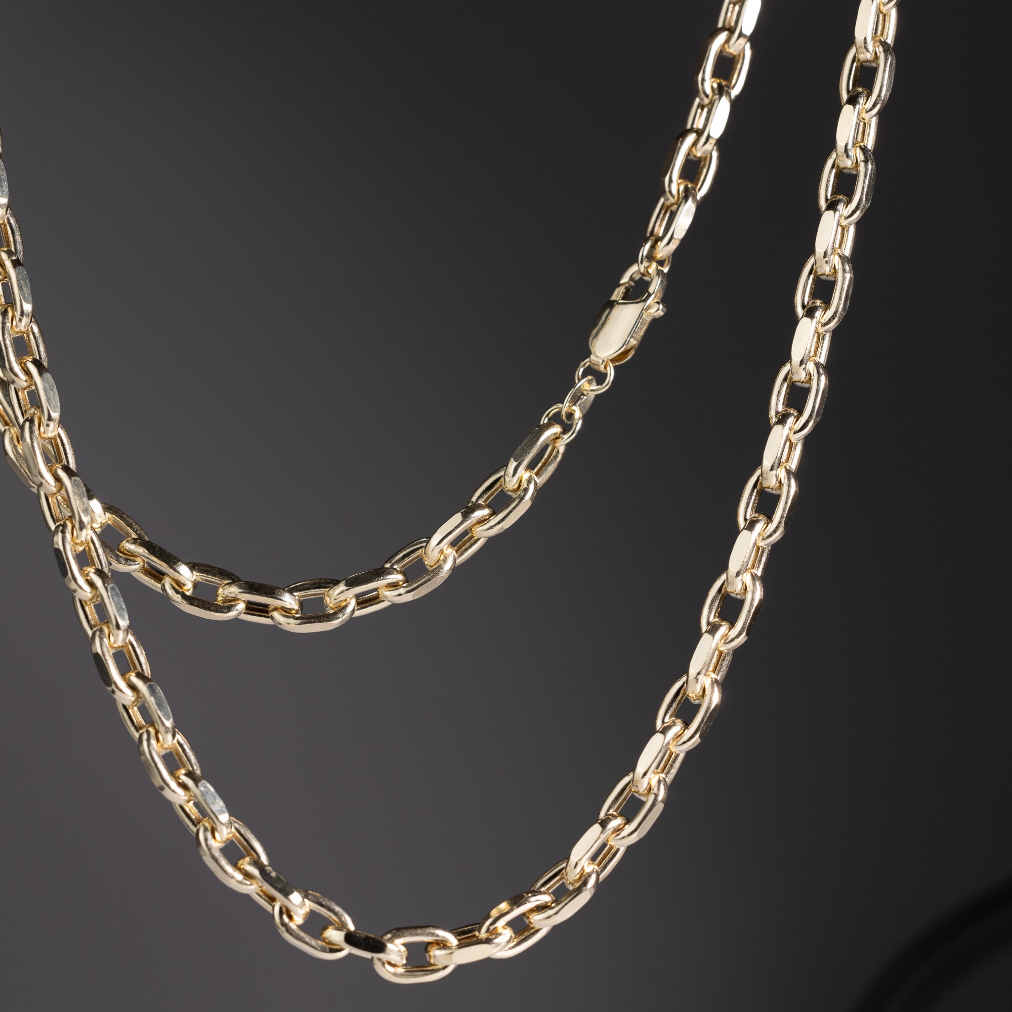 14k Gold 5.2mm Semi-Solid Cable Chain Model CH-0652