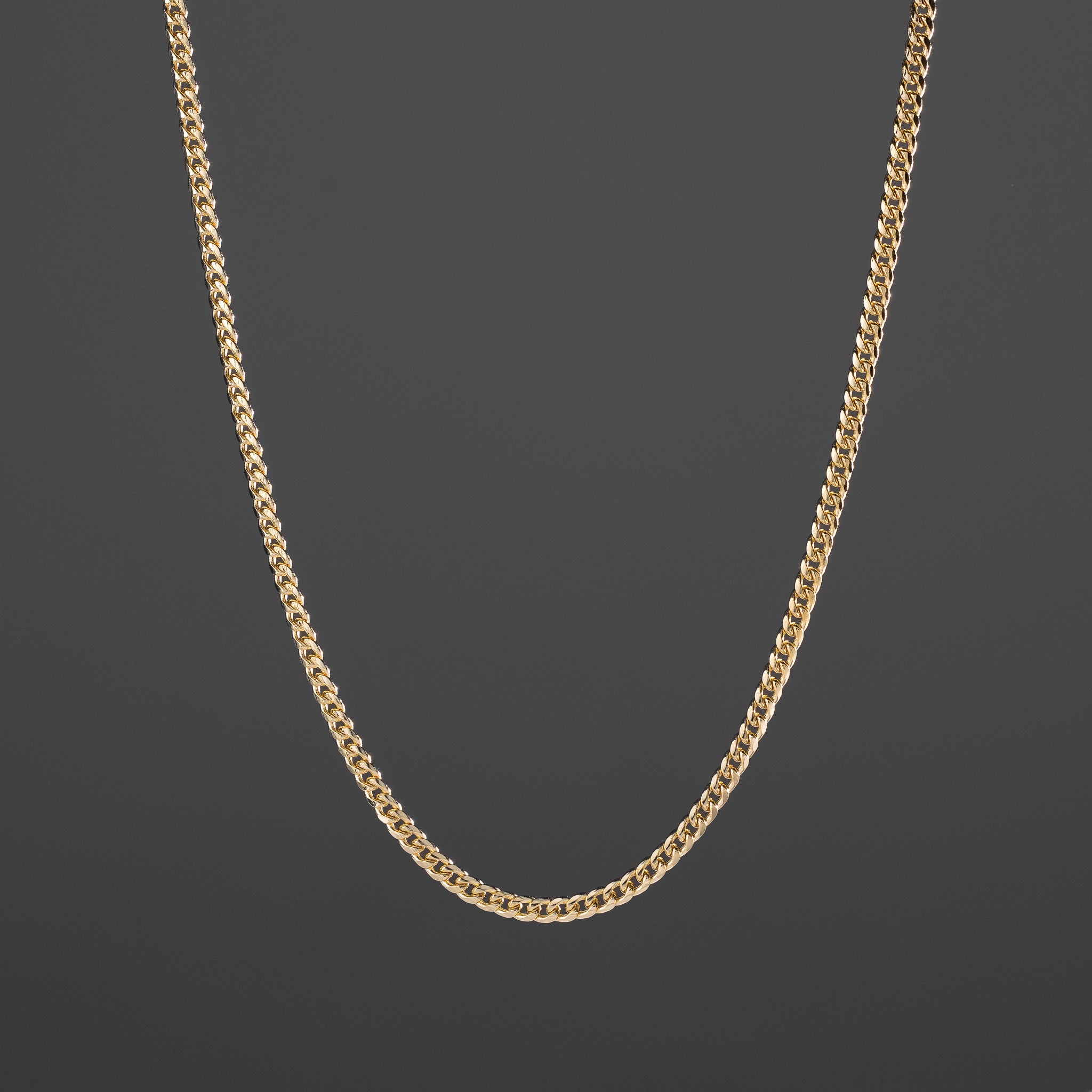 14k Gold 3.7mm Hollow Miami Cuban Chain With Box Lock - Model CH-0543