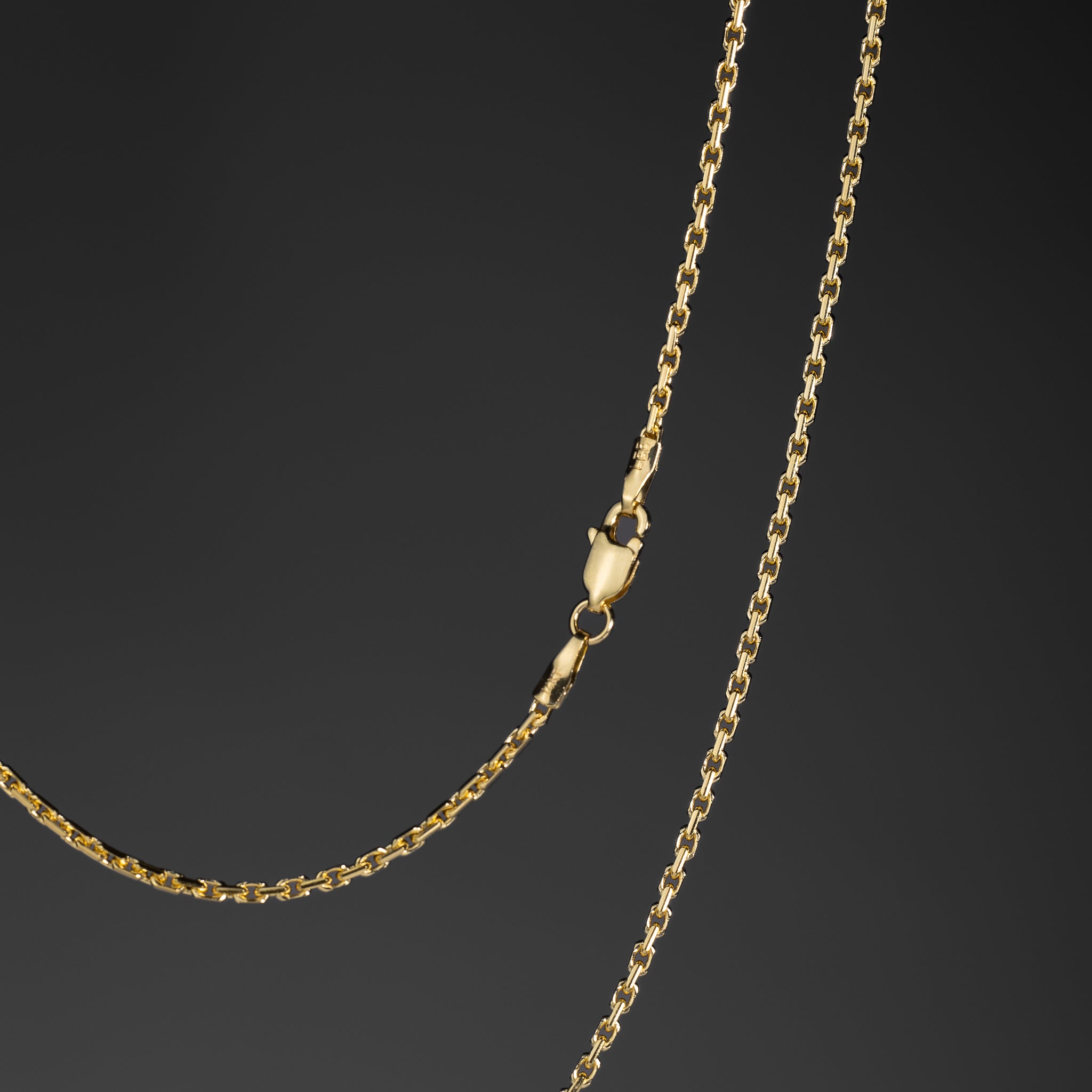 14k 1.3mm Solid DC Cable Chain Model CH-0625