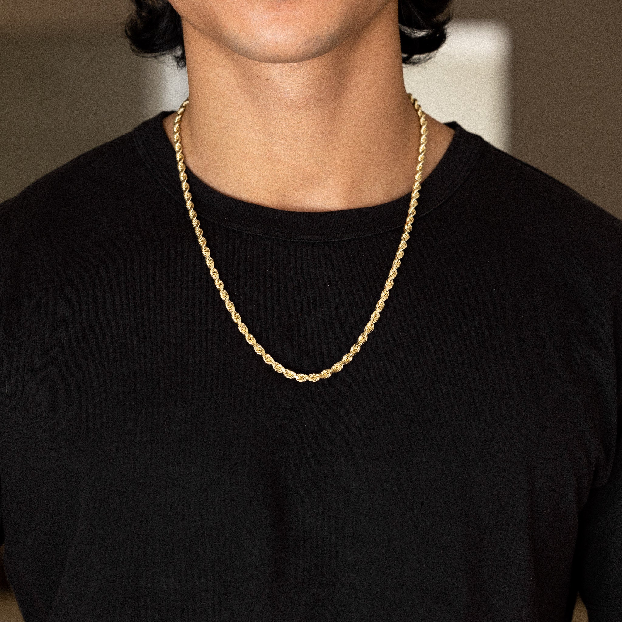 14k Gold Solid 4.7mm Classic Rope Chain - Model CH-0585