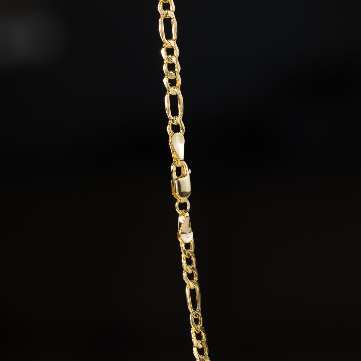 14k Gold 3.2mm Hollow Figaro Chain - Model CH-0157 - Charlie & Co. Jewelry