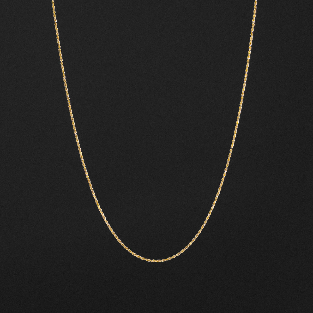 14k Gold 1.2mm Solid Diamond-Cut Classic Rope Chain Model CH-0141