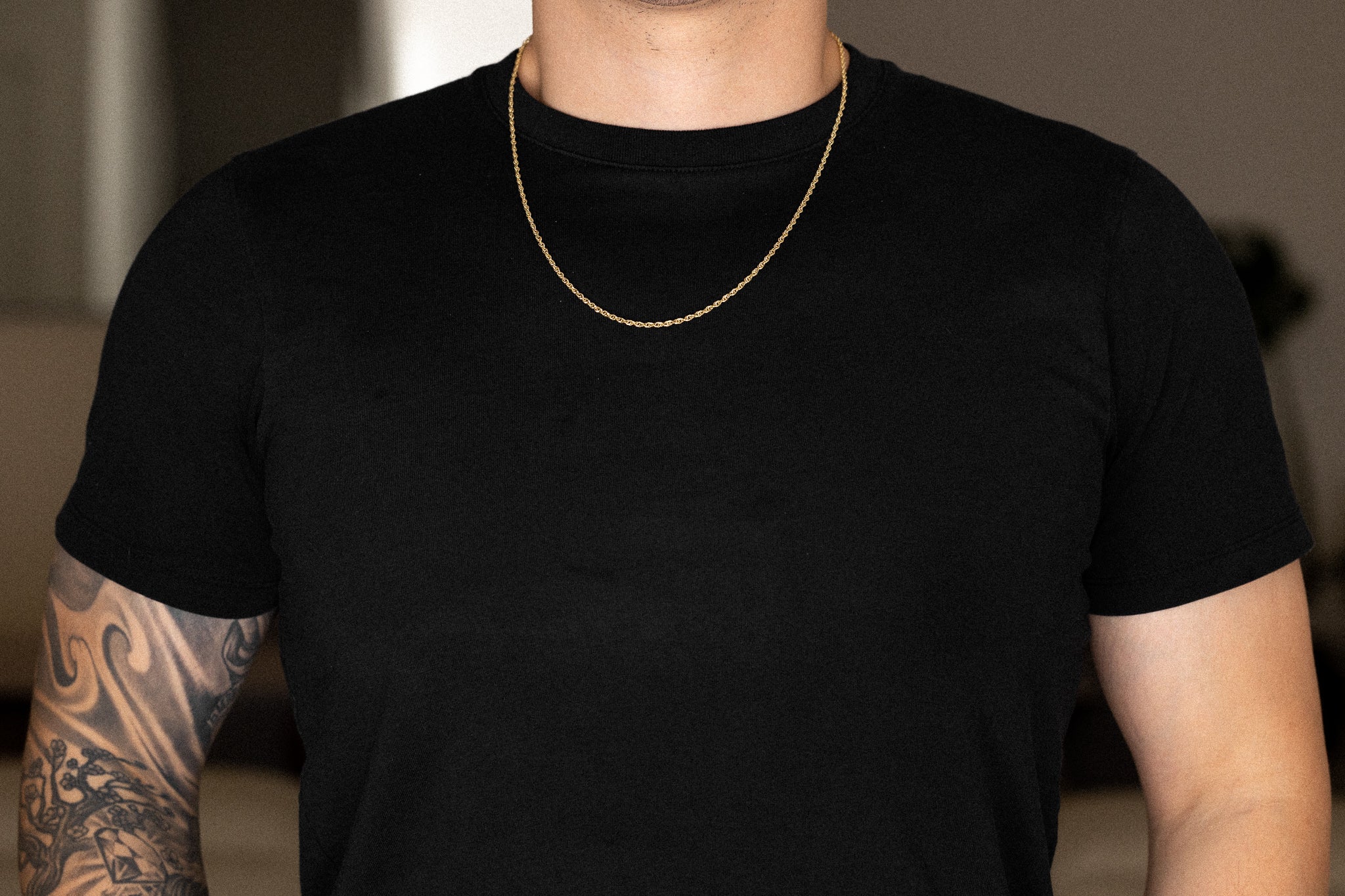 14k Gold 2.2mm Double Link Hollow Rope Chain - Model CH-0440