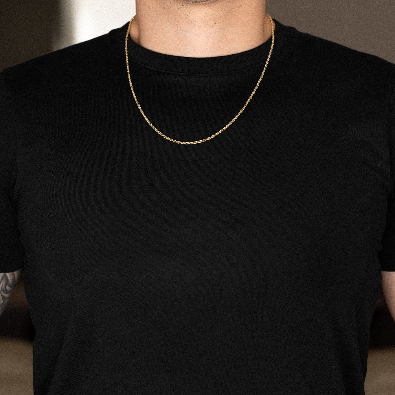 14k Gold 2.2mm Double Link Hollow Rope Chain - Model CH-0440