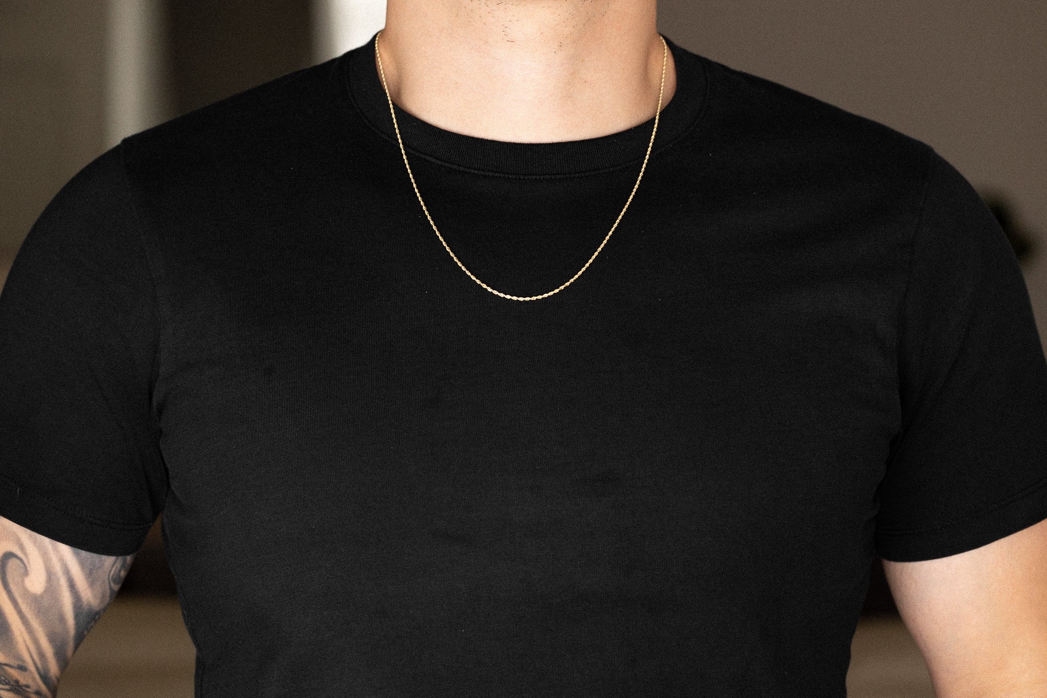 14k Gold 1.5mm Solid Lightweight Diamond-Cut Rope Chain - Model CH-0140