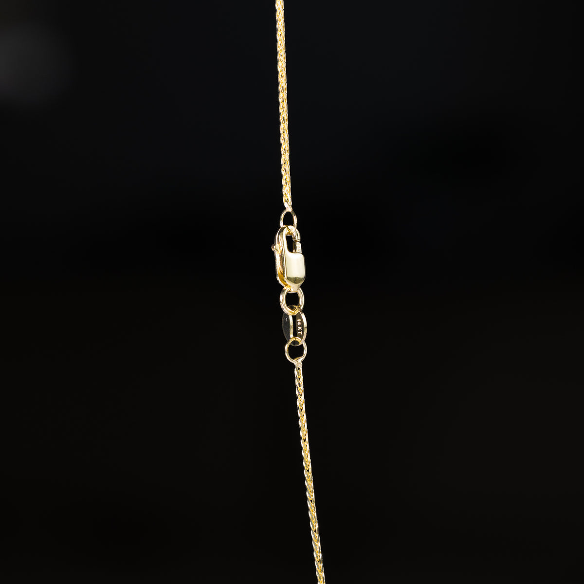 14K Gold 1mm Solid Wheat Link Chain - Model 0545