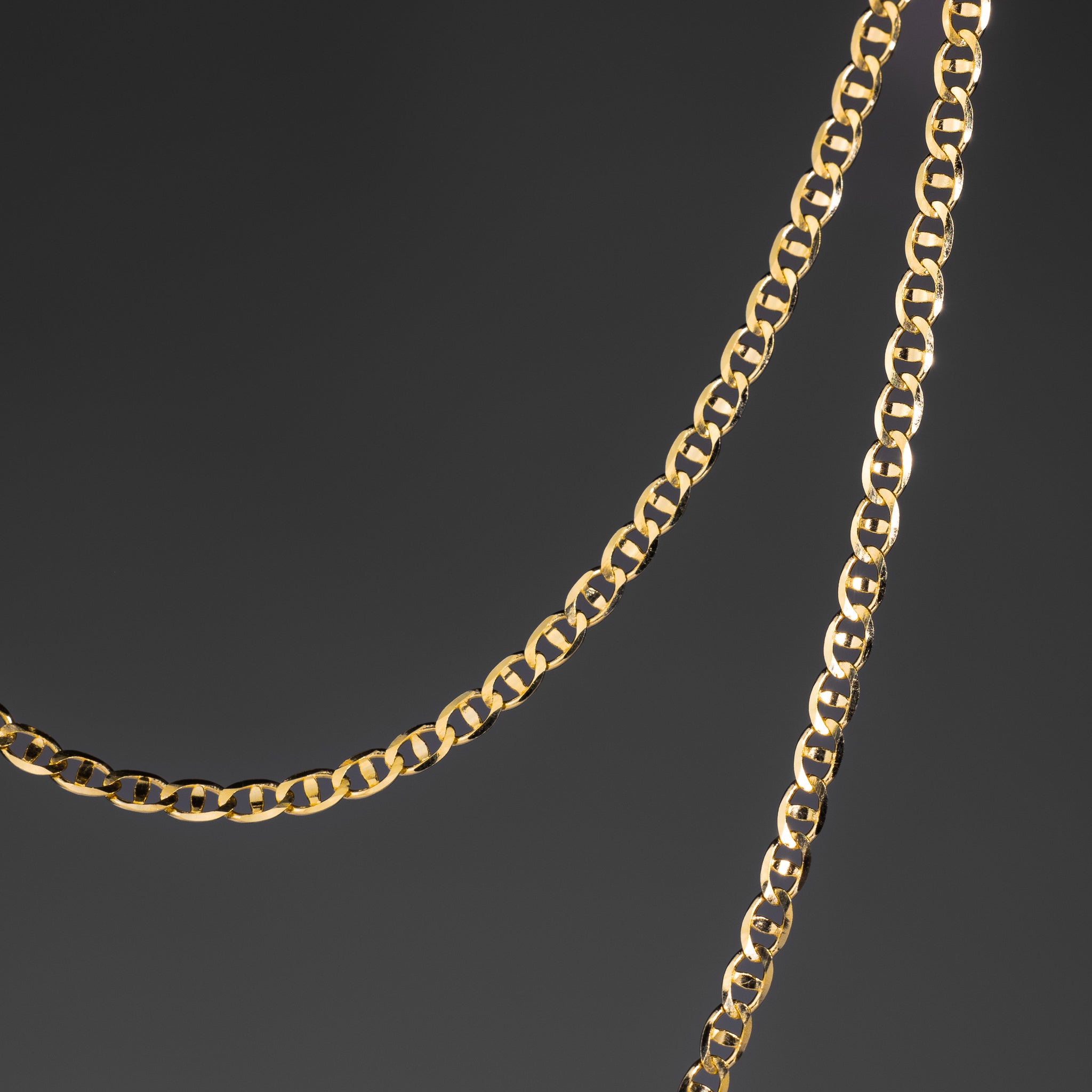 14k 3.5mm Light Mariner Chain - Model CH-0635