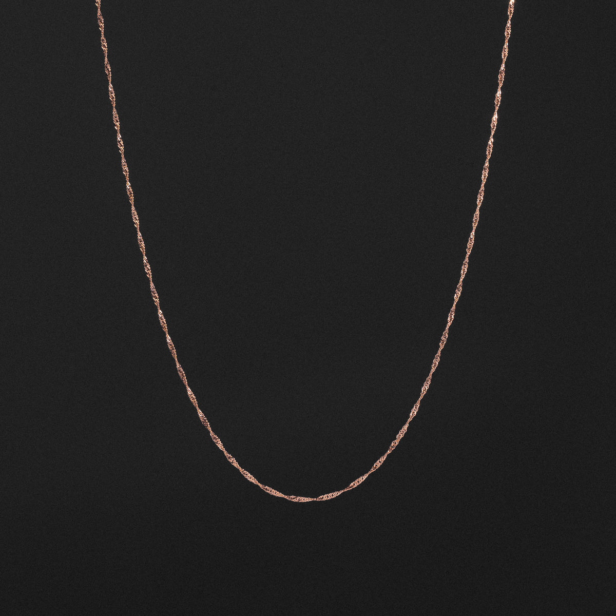 14k Rosegold 1.1mm Singapore Chain - Model CH-0557