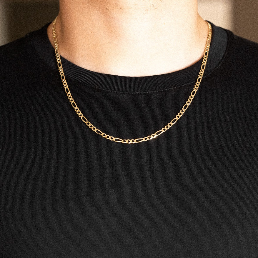 14k Gold 4.7mm Open Figaro Chain - Model CH-0296