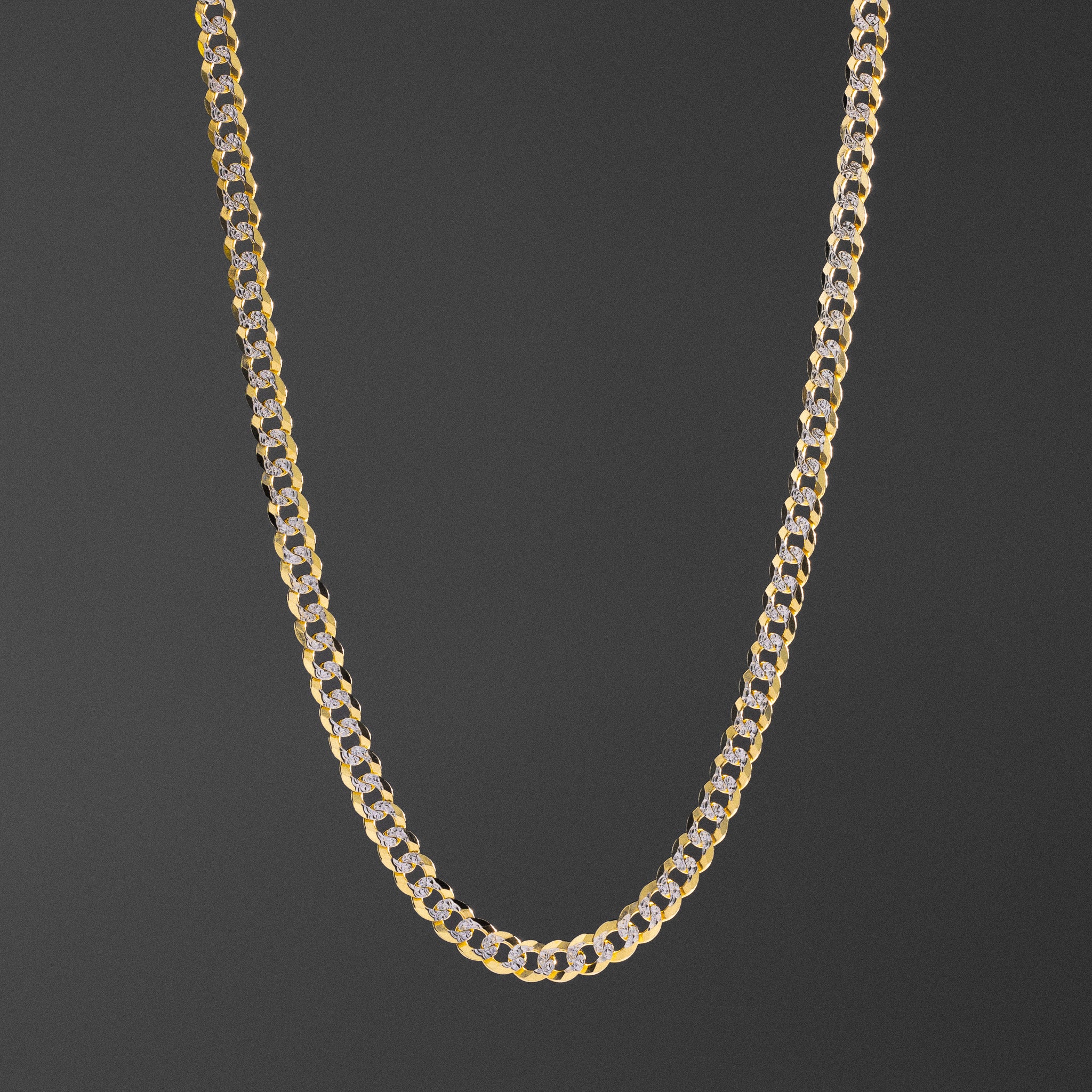 14k Gold 5.9mm Two-Tone Cuban Chain - Model CH-0324