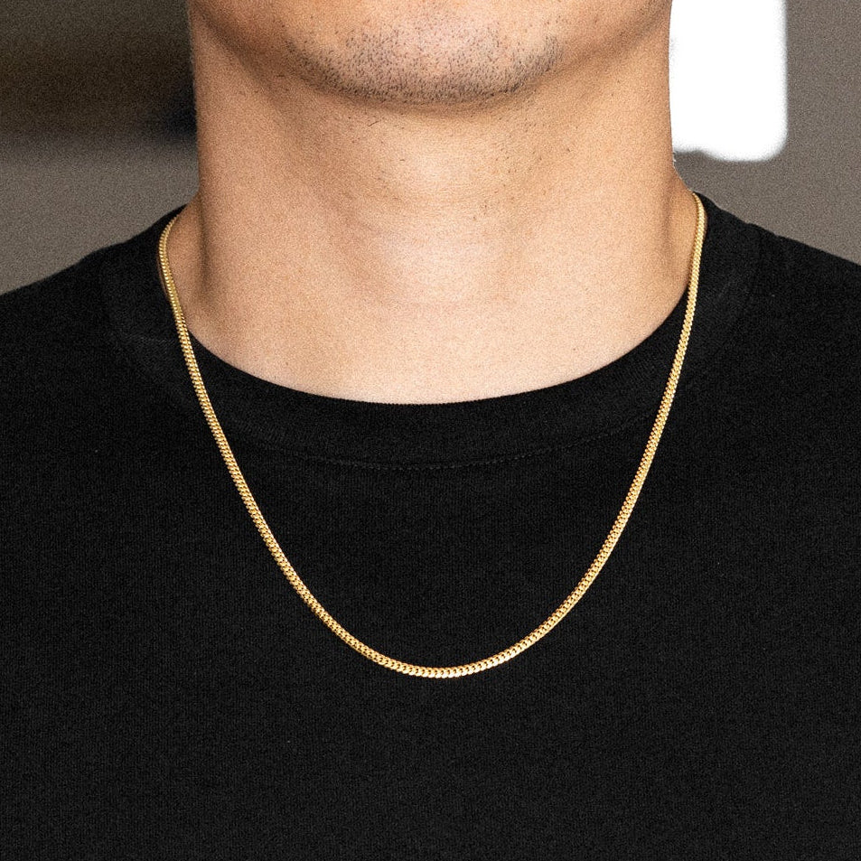 14k Gold 2.6mm Solid Miami Cuban Chain - Model CH-0521
