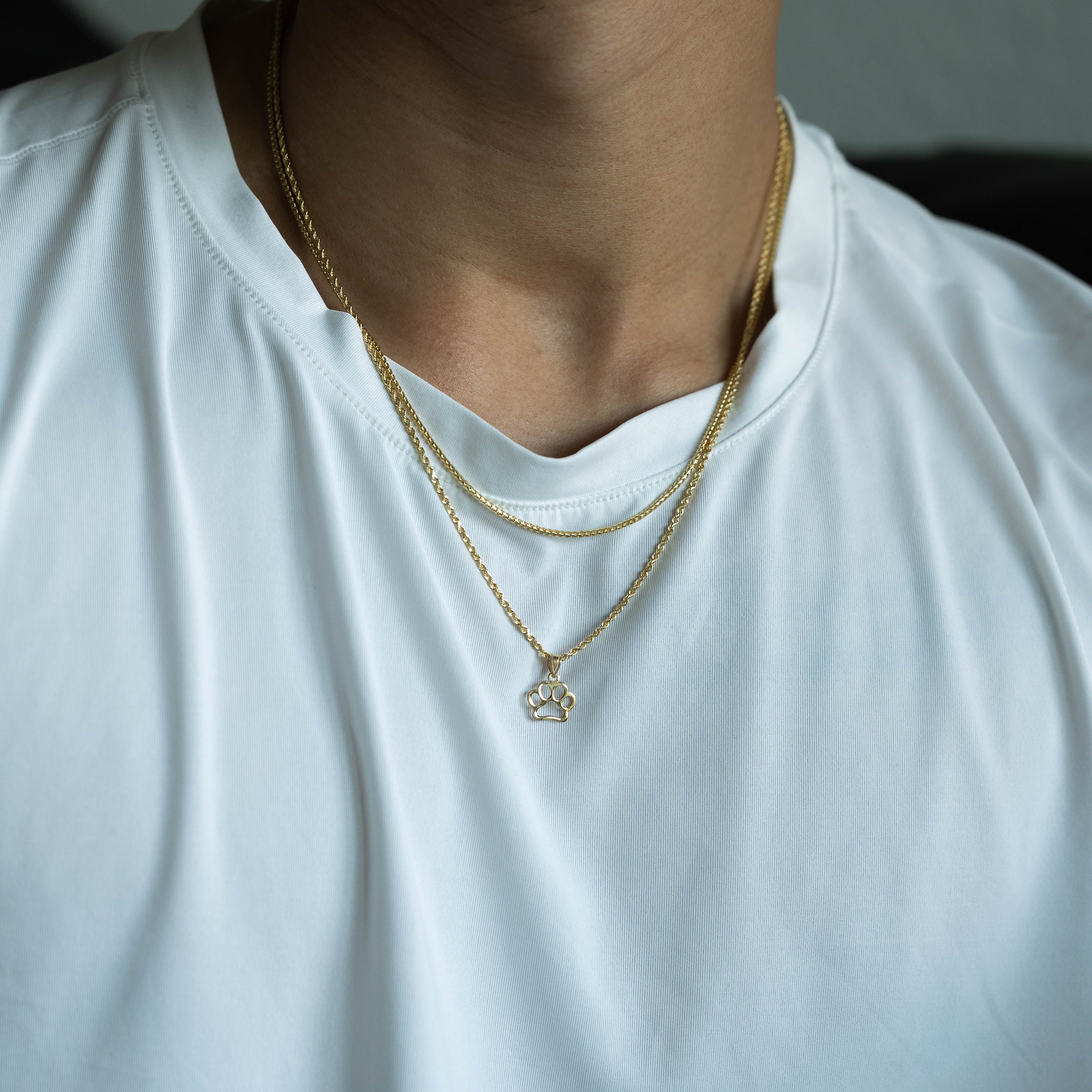 14K Gold Dog Paw Pendant - Charlie & Co. Jewelry